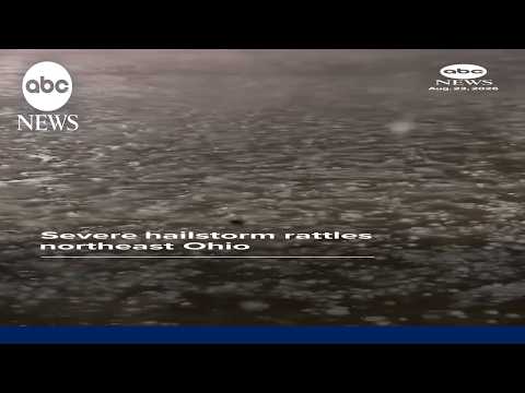 Hailstorm rattles northeast Ohio
