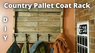 Country Pallet Coat Rack DIY | DIFY