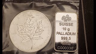 Palladium metal & bulllion-One of the platinum group metals (PGMs)