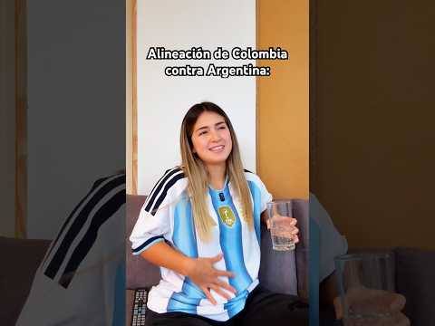 La alineación de Colombia😱😂. #futbol #colombia #argentina #humor #football #shorts #parati #fyp