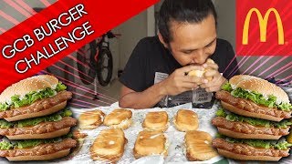 Mcdonalds GCB mukbang challenge (makan 10 burger senafas)