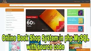 Online Book Shop System in php MySQL with source code