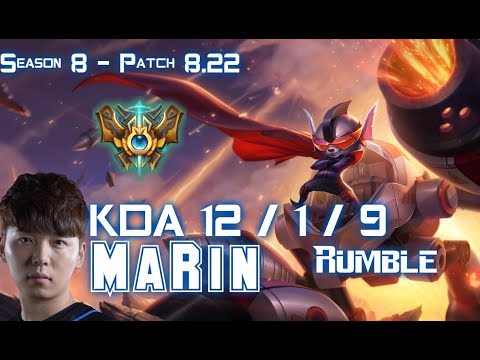 MaRin RUMBLE vs JAYCE Top - Patch 8.22 KR Ranked