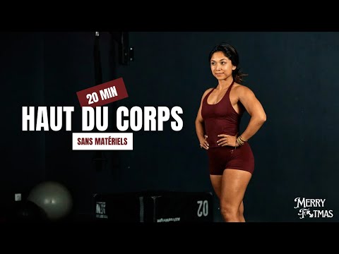 20MIN HAUT DU CORPS TONIQUE // Sans matériels à la maison // Séance 4 Merry Fitmas - Mind7first