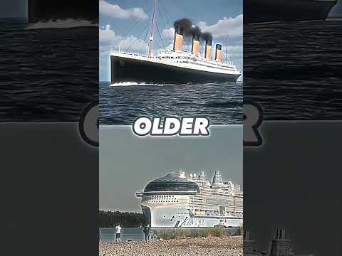 THE BIGGEST SHIP NOW VS THEN #shorts #edit #ship #titanic