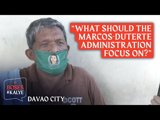 BOSES NG KALYE: What should the Marcos-Duterte administration focus on?