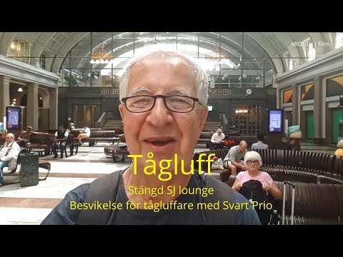 2021-06-28 TÅGLUFF Stängd SJ lounge - Stor besvikelse för tågluffare med Svart Prio