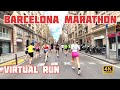 Virtual Run Marathon Barcelona 2025 Treadmill Workout 070