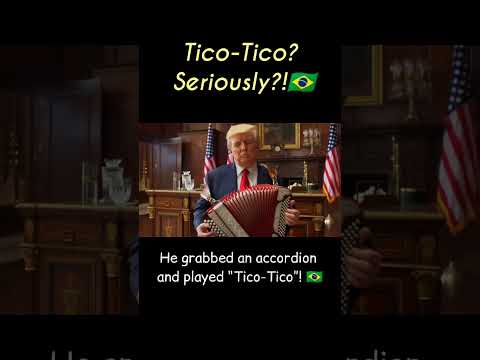 Trump Plays “Tico-Tico no Fubá” on Accordion 🇧🇷🔥  #shorts