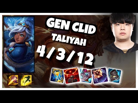 Taliyah vs Gragas GEN Clid JUNGLE (4/3/12) - v11.2