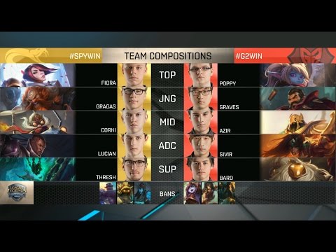 SPY vs G2 Highlights - SPLYCE vs G2 ESPORTS - EU LCS Week 9 - SPRING 2016