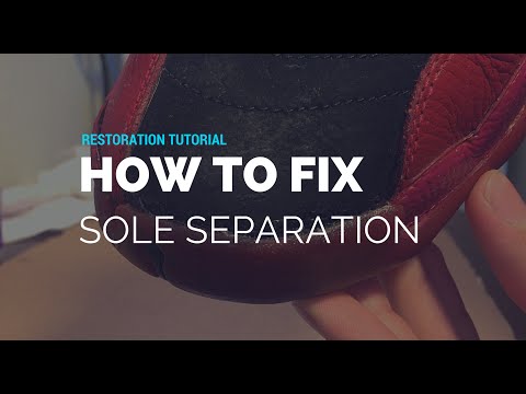 Tutorial: How To Fix Sole Separation - YouTube