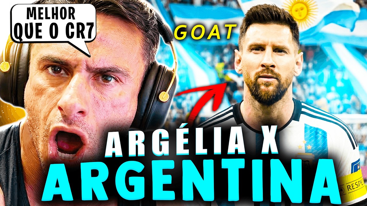 SUPER XANDÃO REAGINDO - ARGENTINA X ARGÉLIA | COPA DO MUNDO MELHORES MOMENTOS DO RECORDE DO MESSI