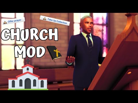 Take Me To The King 🙏🏾| FUNCTIONAL CHURCH MOD⛪| THE SIMS 4 MOD REVIEW