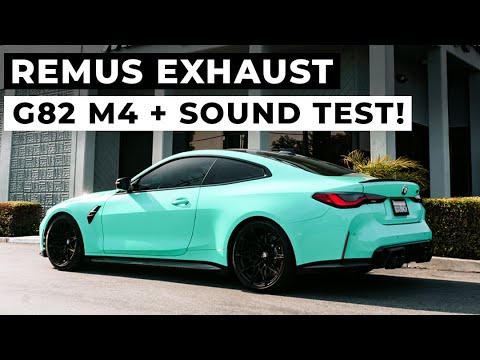 2022 BMW M4 G82 Competition Remus Race Exhaust! Install + Sound Clips