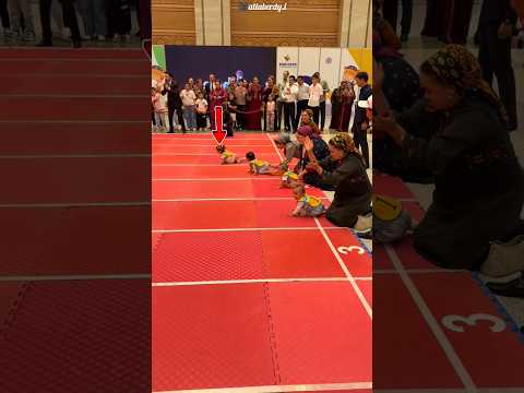 Which child will win this race? #shortsvideo