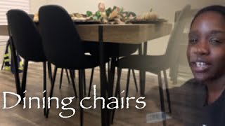 I finally have dining chairs!!!| set up my chair with me