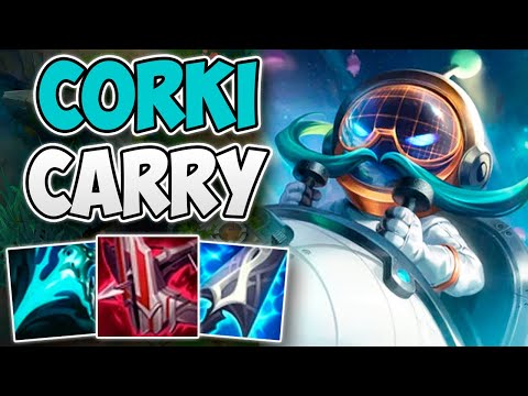 INSANE SOLO CARRY CORKI GAMEPLAY! | CHALLENGER CORKI MID | Patch 12.1 S12