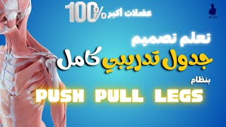 تعلم بناء جدول تدريبي بنظام Push Pull Legs | ازاي تبقى مدرب جيم شاطر 👌✨