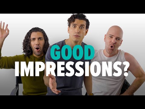 Our cast members try out different characters...