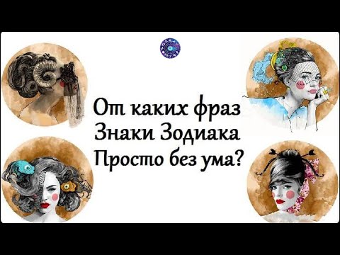 От каких фраз знаки зодиака просто без ума