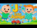 J Is For Jump Alphabet J Song For Kids Learn ABCs With Fun Words Toonzy Wheels Kids