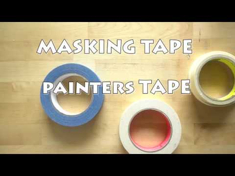 Masking tape and watercolor tips