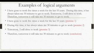 1.1 Arguments, Premises and Conclusions
