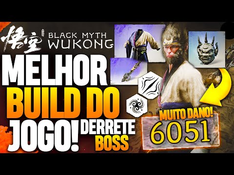 BLACK MYTH WUKONG: A MELHOR BUILD OP DO JOGO! 6K DE DANO EM 1 HIT!! FICA MAIS FORTE PRA FRENTE!!