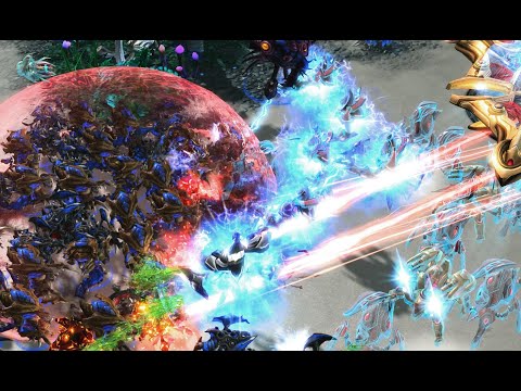 Brave Noob World - DJAngo (Z) v FireDune (P) on Deathaura - StarCraft 2 - 2020