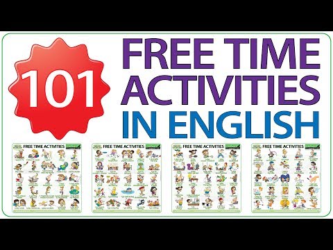 101 Free Time Activities in English - Learn English Vocabulary