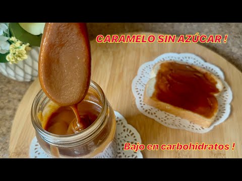 Como hacer CARAMELO SIN AZUCAR bajo en Carbohidratos Fácil dulce de leche / MAY / Keto #may #keto
