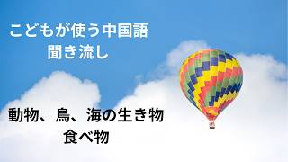 【中国語聞き流し】子供向け中国語 動物・鳥・水の中の生き物・食べ物 #中国 #中国語 #中国生活 #中国駐在 #中国駐妻