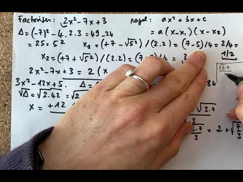 Factoriser des trinômes (polynômes de degré 2) - Révisions mathématiques pour l’entrée en L1
