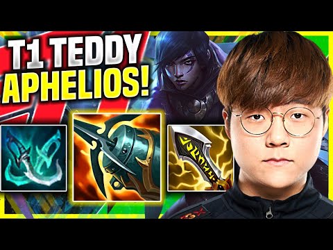 T1 Teddy Plays Aphelios ADC vs Ezreal!TEDDY PICKS APHELIOS WITH NEW ITEM KRAKEN SLAYER!