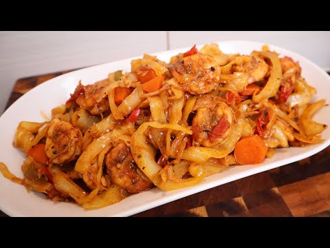 How To Make The Most Delicious Jamaican Steamed Cabbage & Shrimp | Best Fried Cabbage| Shrimp Recipe