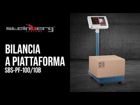Video - Bilancia a piattaforma - 100 kg / 0,01 kg - 40 x 30 cm - Pieghevole - LED