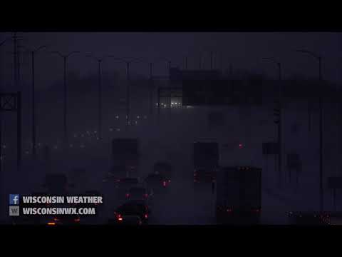 Ground Blizzard on the Butte Des Morts Causeway - Oshkosh, WI - Jan 29, 2019
