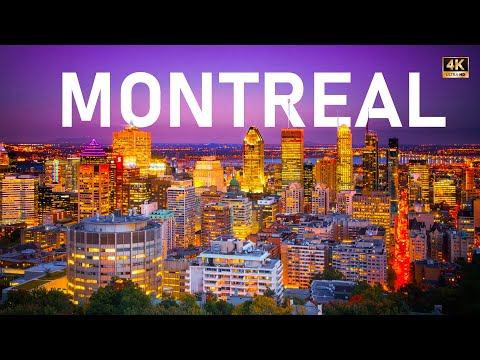 MONTEAL CANADA 2022 | 4K At Night / Cinematic Drone Footage | 8K ULTRA HD 60FPS