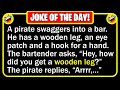 🤣 BEST JOKE OF THE DAY! - A pirate walks into a bar... | Funny Daily Jokes