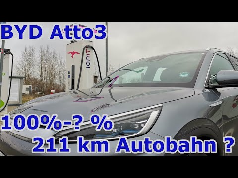 BYD Atto 3 100% bis ... von Wüsten nach Hohenwarsleben mit 125 km/h 211 km welcher Verbrauch?