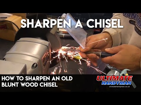 How to sharpen an old blunt wood chisel