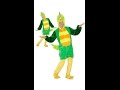Fugle kostume, grønt video