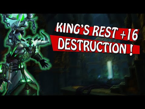 KING'S REST +16 - 8.3 MYTHIC DUNGEON - DESTRUCTION WARLOCK