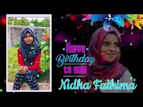 nidha fathima mol birthday song