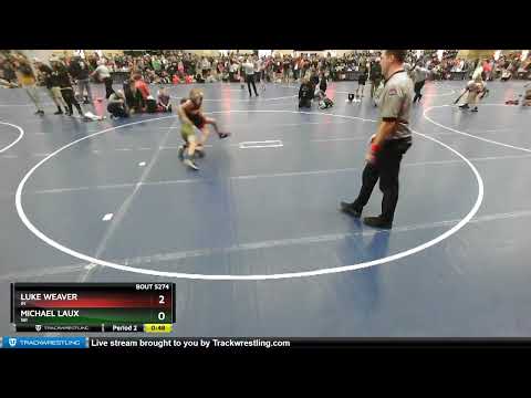 97 Lbs Cons. Round 2 - Michael Laux, WI Vs Luke Weaver, IN Bec5