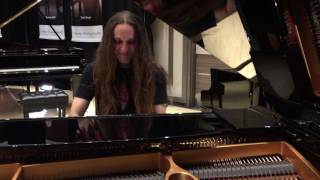 NAMM 2017 Robbie Gennet on the Yamaha S5X 6f7 grand piano