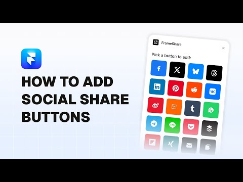 Thumbnail for How to Add Social Share Buttons on Framer