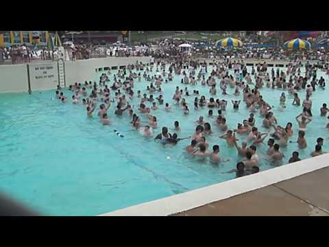 Big wave at Mt. olympus water park, Poseidon's Rage.