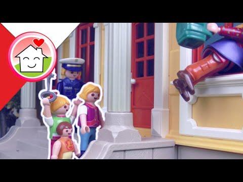 Playmobil po polsku Włamanie do żółtej willi - Rodzina Hauserow